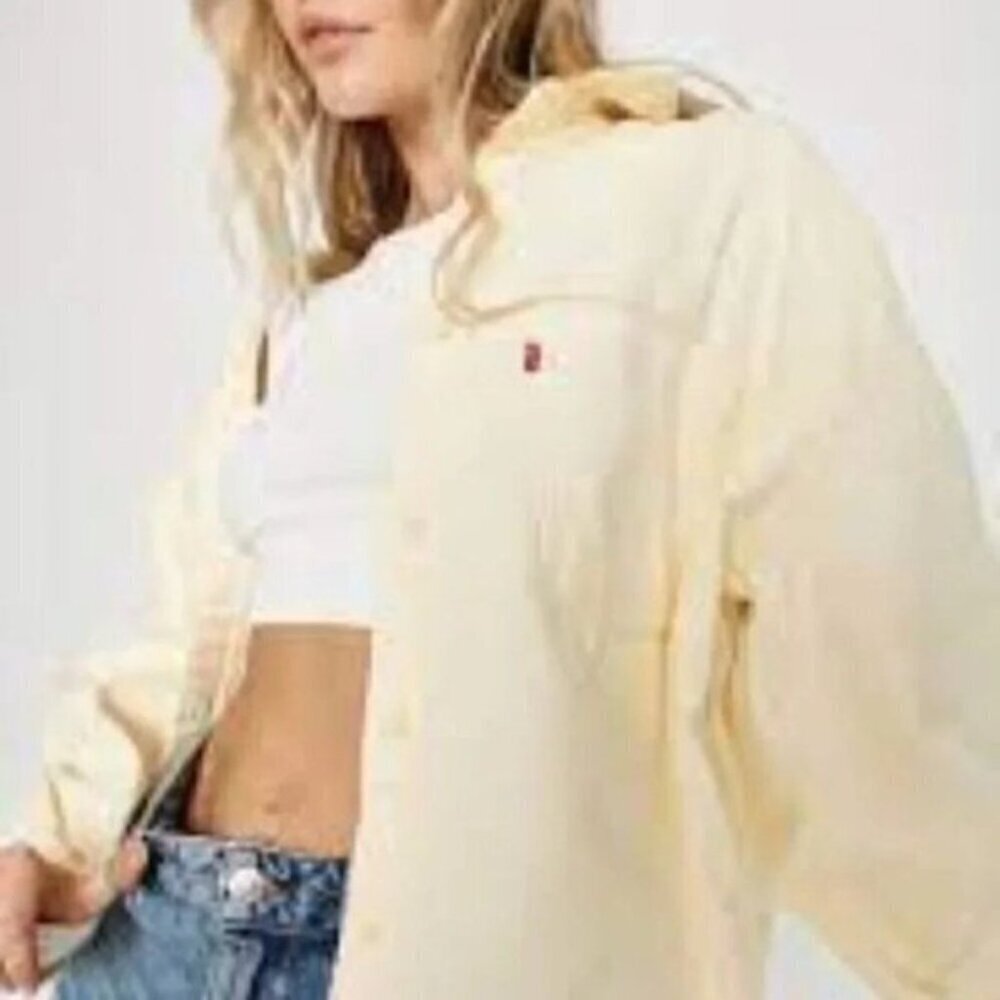 Levi's Elliot Utility Jacket Corduroy Yellow XL - Picture 14 of 15